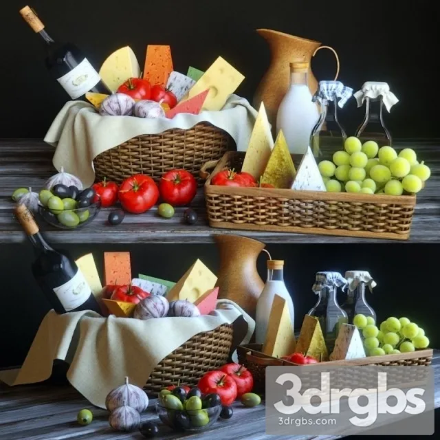 Cheese Basket 3D Model Free