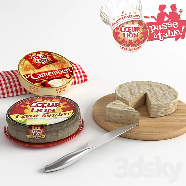 Cheese Coeur de lion 3DModel