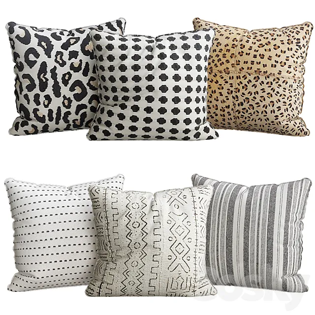 CHEETAH PRINT PILLOW 3D Model