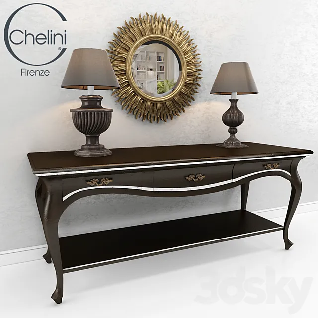 CHELINI CONSOLE SET 3D Model