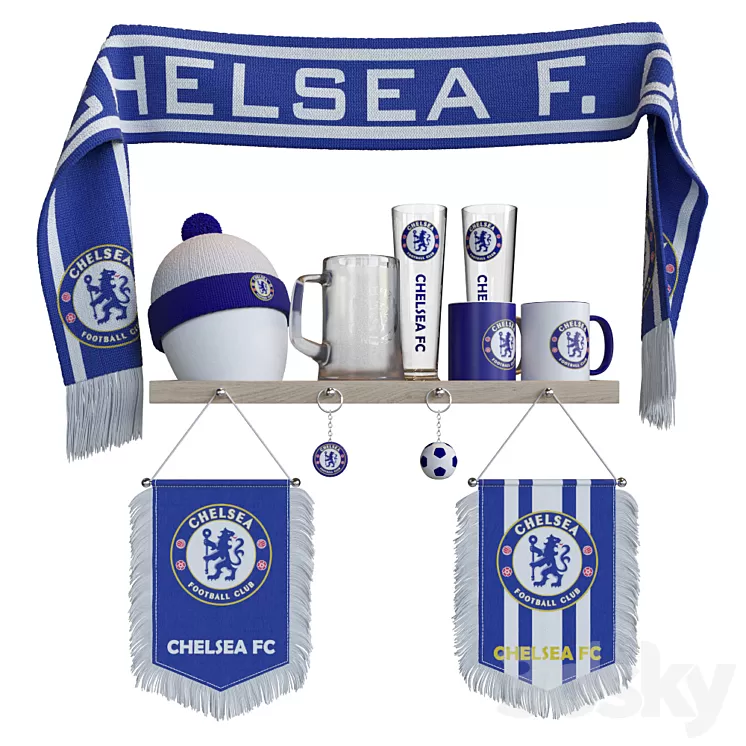 Chelsea Football Club Attributes 3D Model