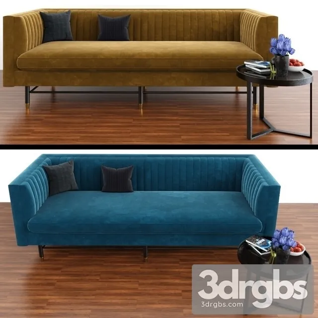 Chelsea Sofa Set 3D Model Download
