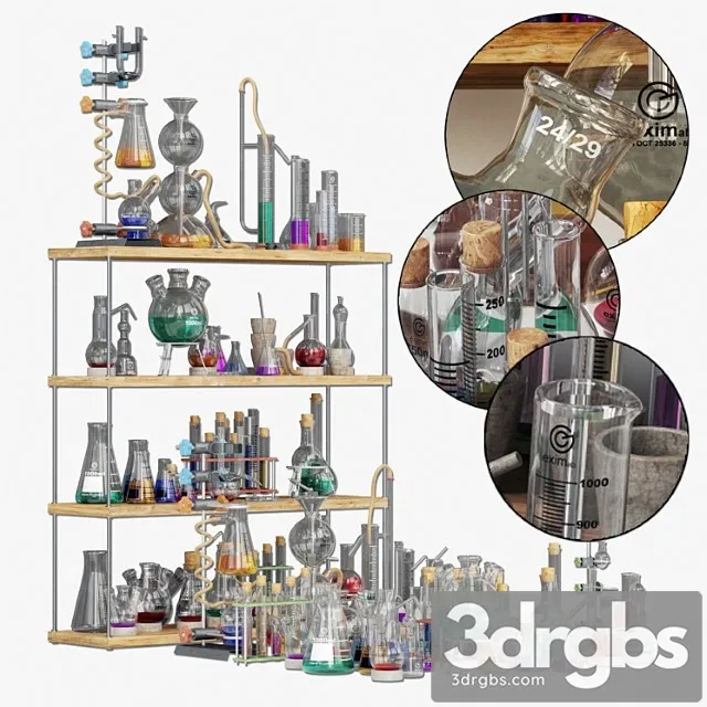 Chemistry Dishes N4 Laboratornaia Khimicheskaia Posuda 4 3D Model Free