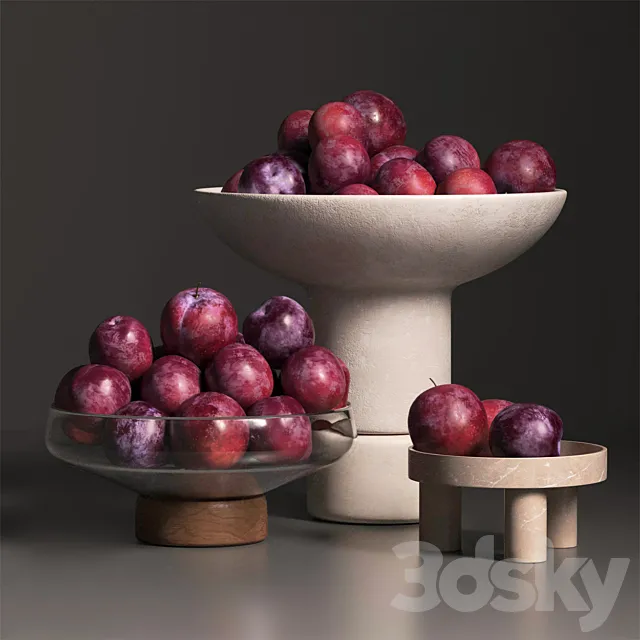 cherry plum in vases Free Download