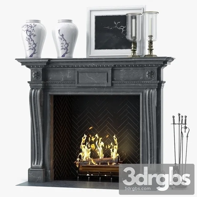 Chesneys The Mansfield Fireplace 3D Model Free