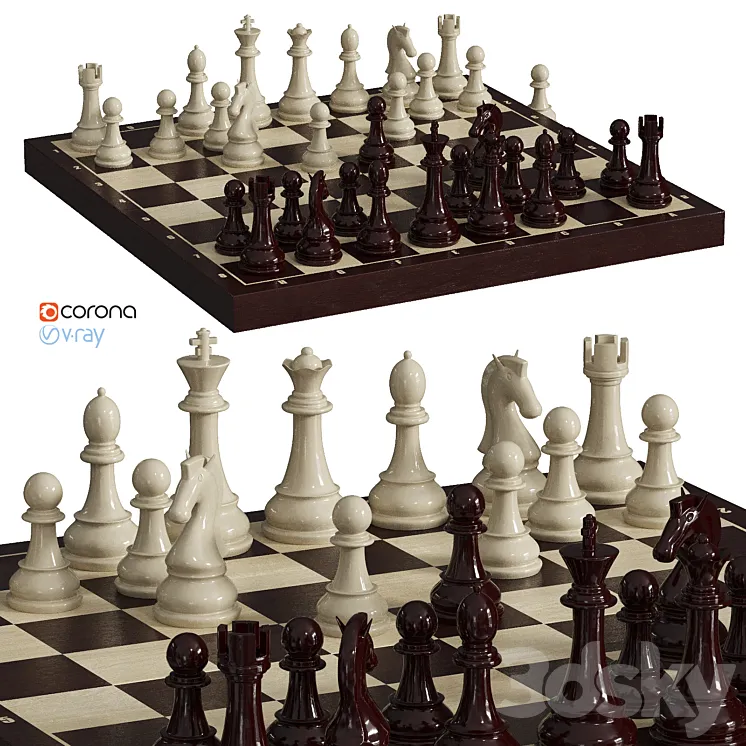 Chess 3D Model Free