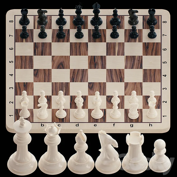 Chess 3D Model Free