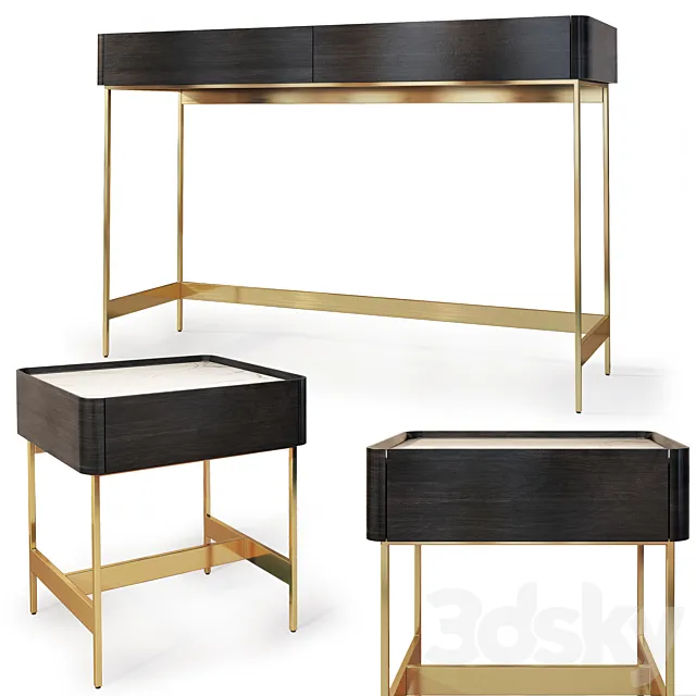 Chest _ console and cabinet IRIS. Nightstand. console IRIS 3DModel