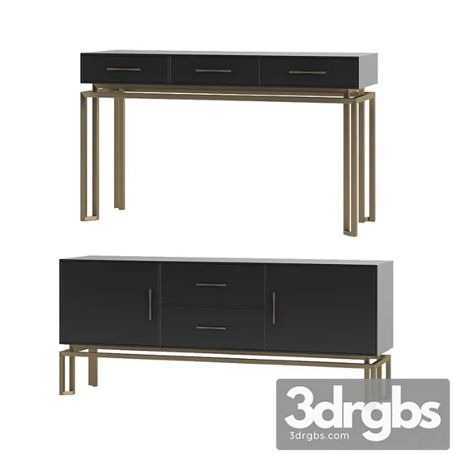 Chest and console oro tosconova 2 3D Model Free