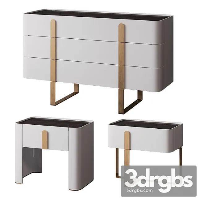 Chest and drawers eden by capital collections 2 3D Model Free