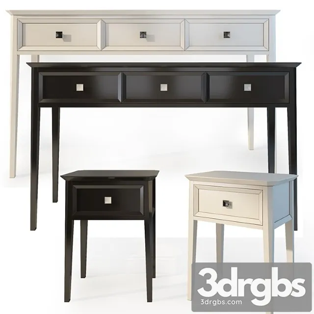 chest and drawers. the werby ellington. dresser nightstand. 3D Model Free