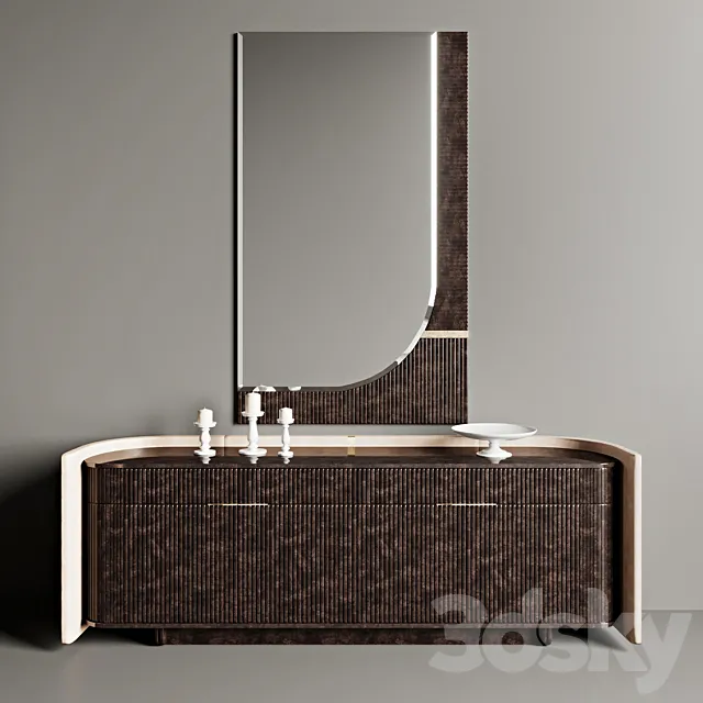Chest and mirror Turri Eclipse 3DModel
