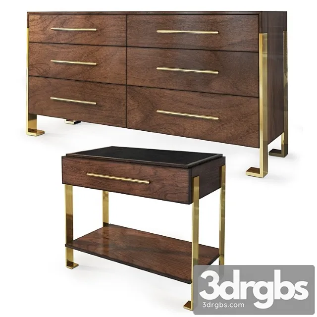 Chest and nightstand melody. sideboard nightstand by carson 2 3D Model Free