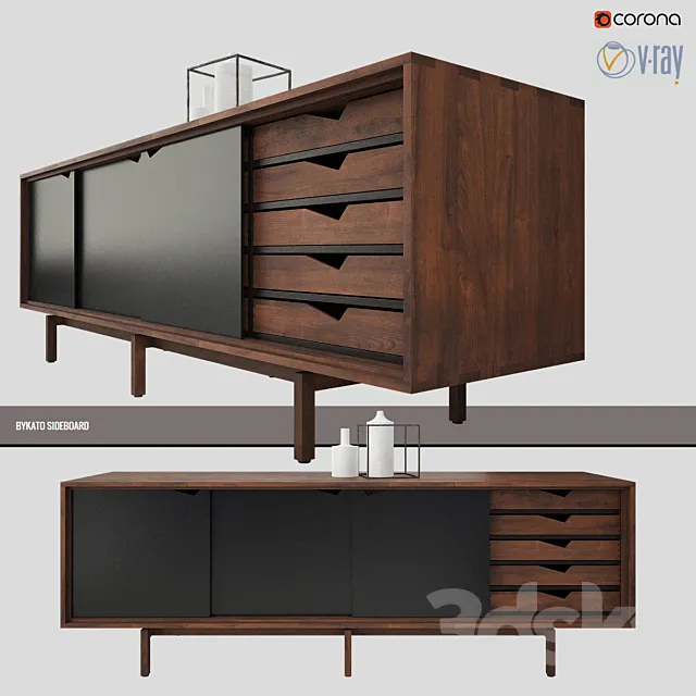 Chest BYKATO SIDEBOARD 3D Model