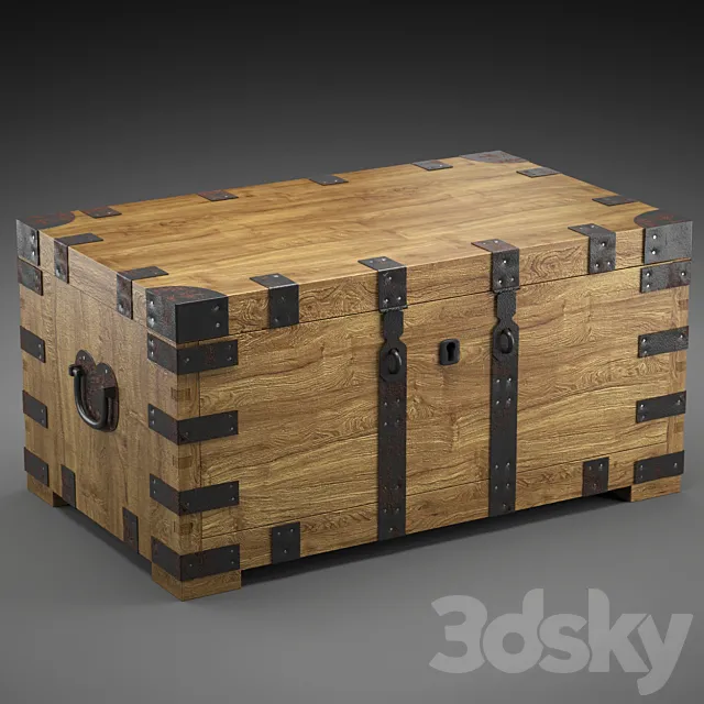 CHEST-COFFEE TABLE 3D Model