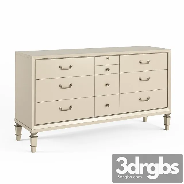 Chest dressed to the 9& 2 3D Model Free