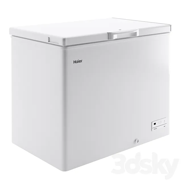 Chest freezer Haier HCE203R 3D Model