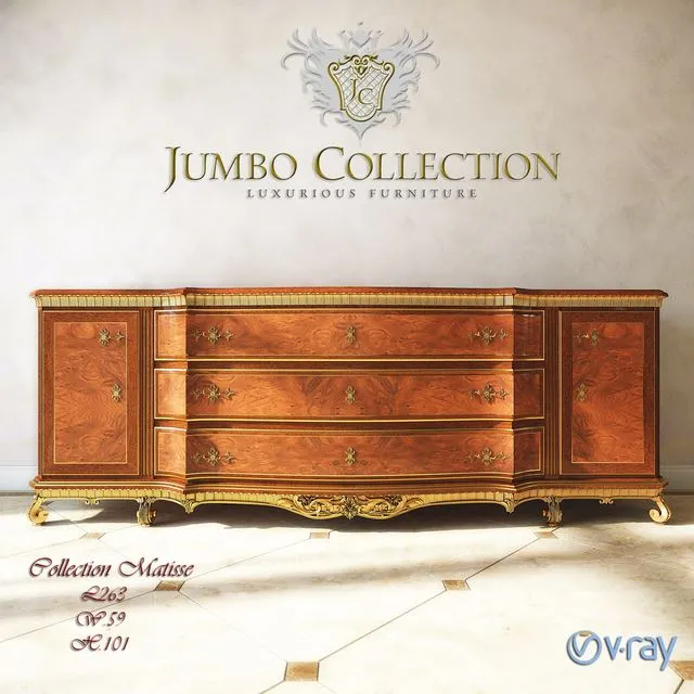 Chest Jumbo Collection Matisse 3D Model