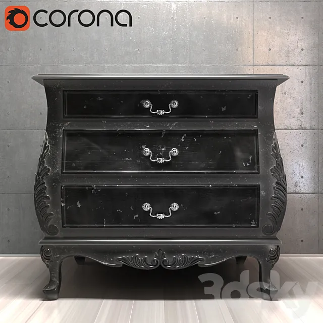 Chest "Loft designe" 3D Model