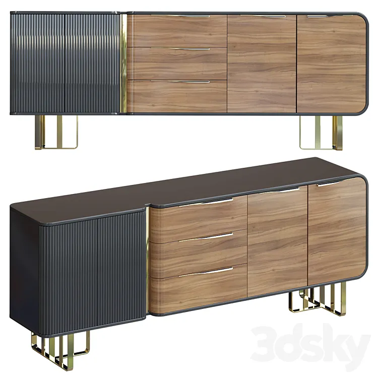 Chest of drawers Adel 3D Model Free