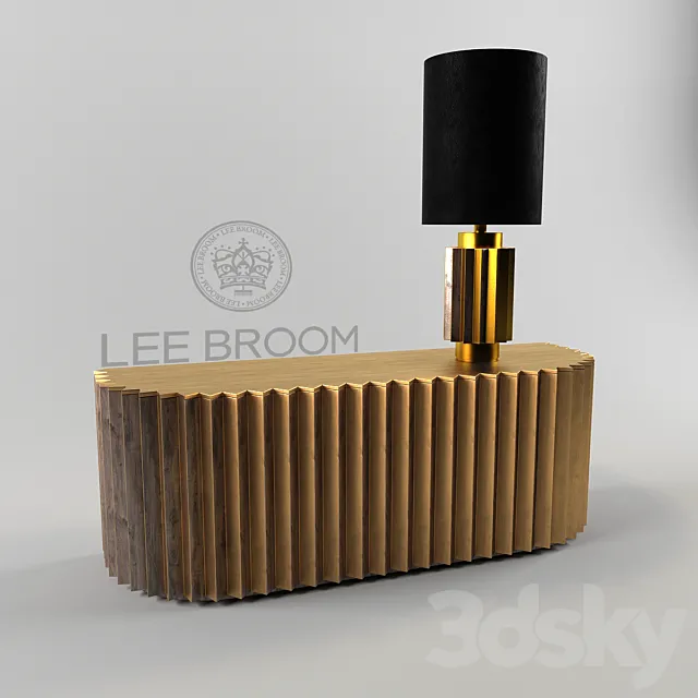 Chest of drawers and a desk lamp Lee Broom 3DModel