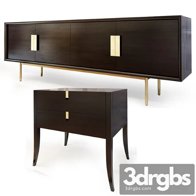 Chest of drawers and cabinets from selva. kenton sideboard nightstand jubilee 2 3D Model Free