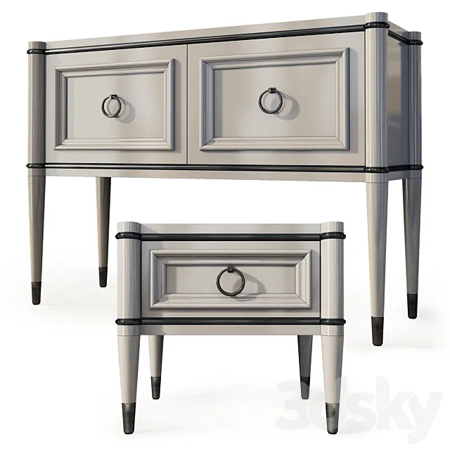 Chest of drawers and sideboard Modern. Dresser nightstand by Masterokunevnvk 3D Model