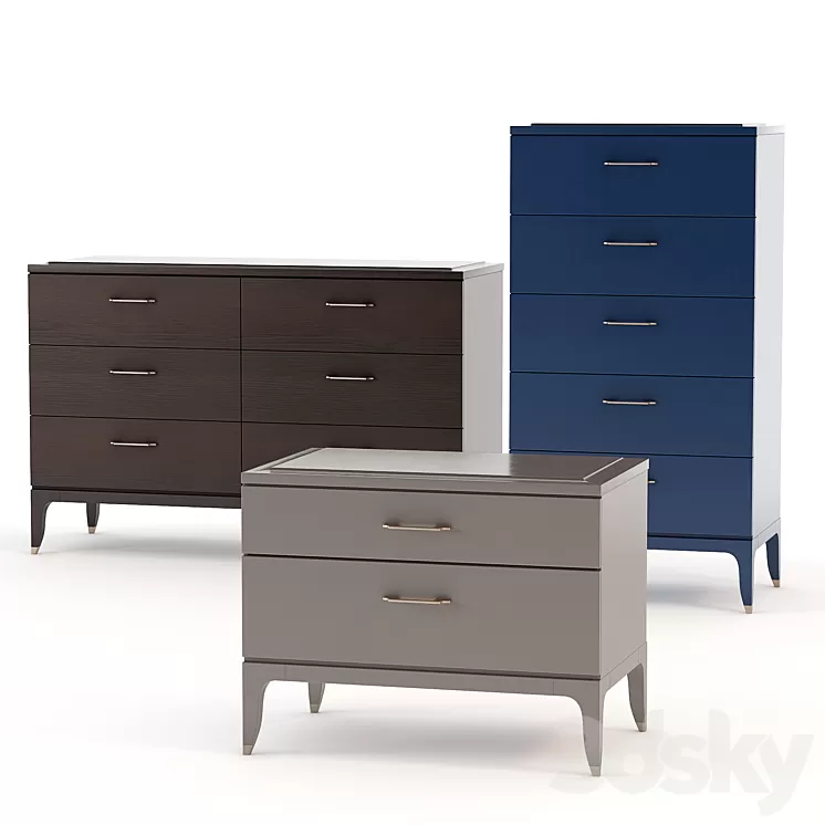 Chest of drawers and sideboard SELVA DELANO 3D Model