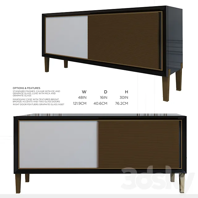 Chest of drawers Baker Janus Cabinet 3D Model