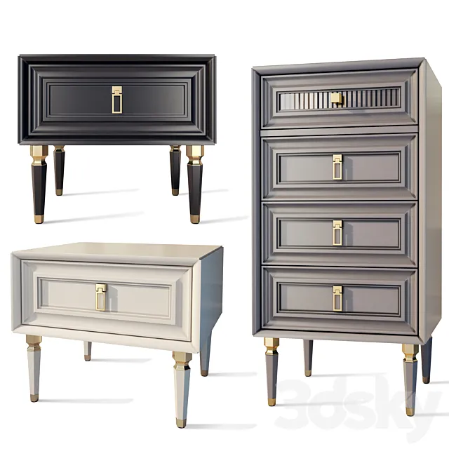 Chest of drawers bedside table Lorenta Homage Dogtas Free Download