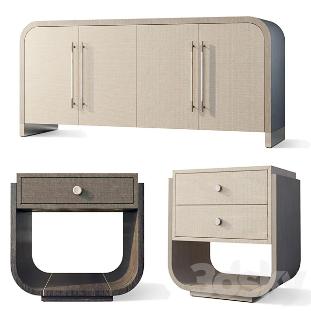 Chest of drawers bedside table Modern Mood Hooker 3D Model