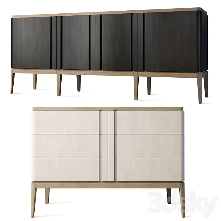 Chest of drawers buffet sideboard dresser Icons Panormo 3D Model Free
