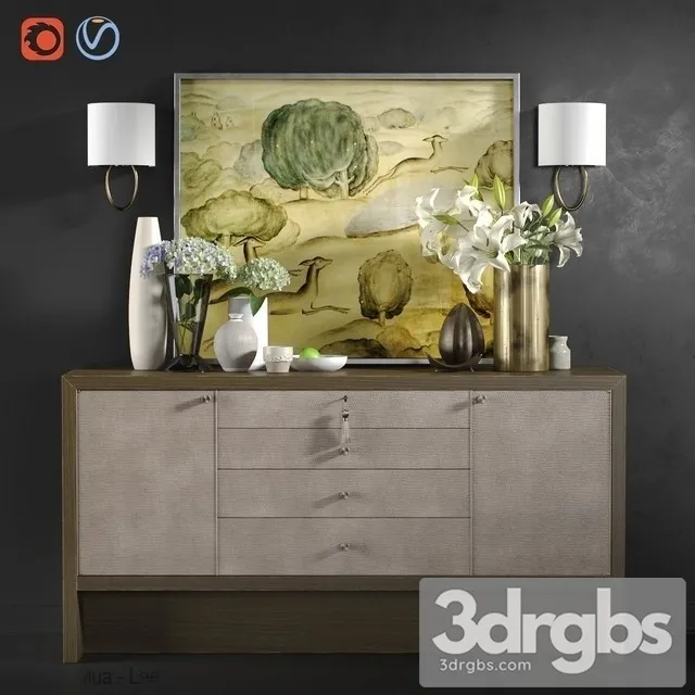 Chest Of Drawers Carmel Console With Decor Free Download