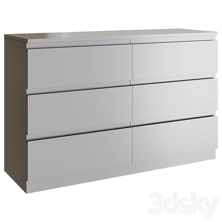 Chest of drawers Cunha 3D Model Free