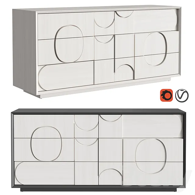Chest of drawers Delano 3D Model