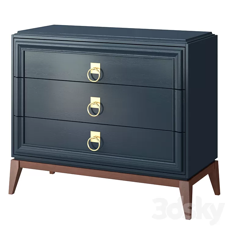 Chest of drawers Elegante 3D Model Free