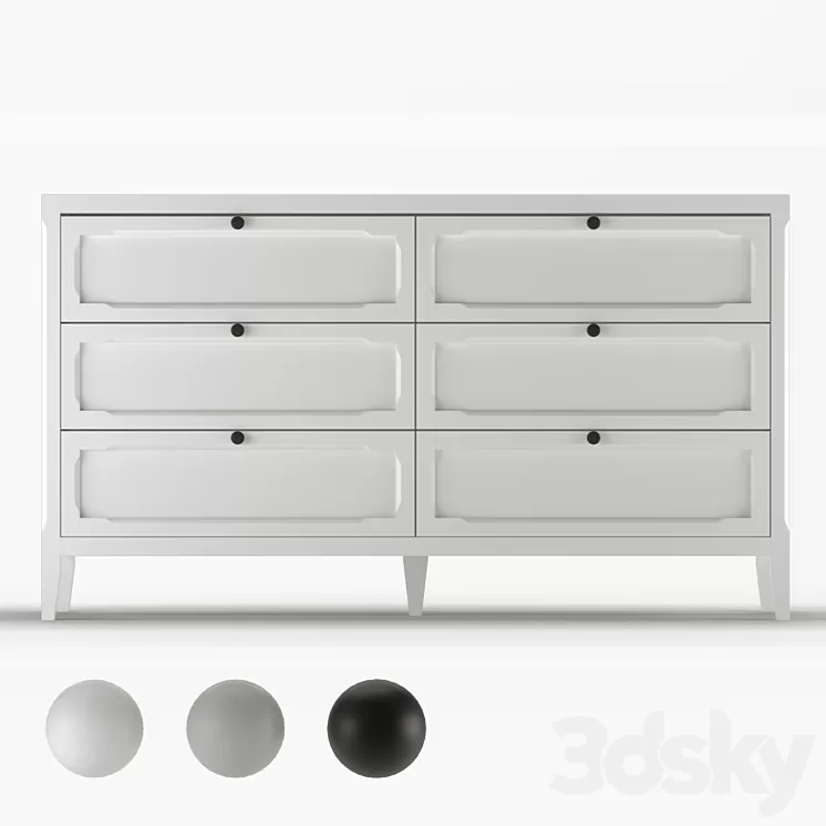Chest of drawers Eugénie LA REDOUTE INTERIEURS 3D Model