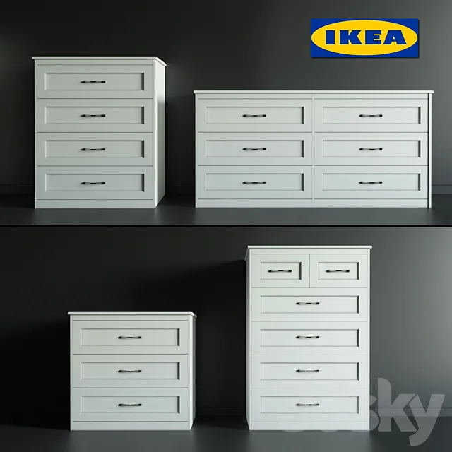 Chest of drawers IKEA SONGESAND 3D Model