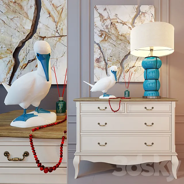 Chest of drawers Leontina. The floor. 3D Model