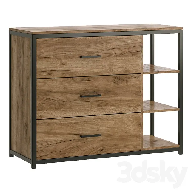 Chest of drawers Loft (divan.ru) 3D Model