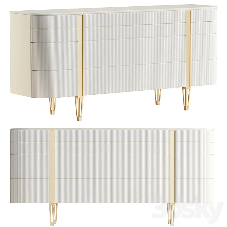 Chest of drawers Love at First Sight Caracole 3D Model Free