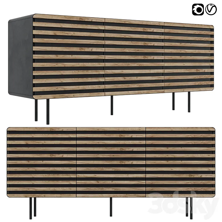 Chest of drawers Mahon 3D Model Free