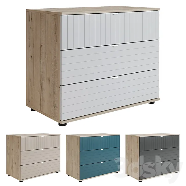 Chest of drawers Mont Blanc-3 Time divan.ru 3D Model