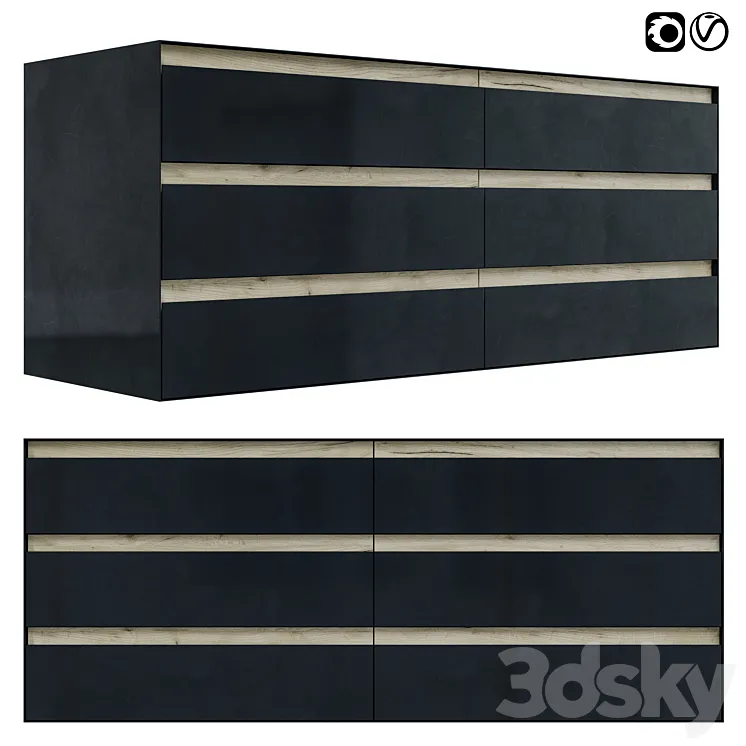 Chest of drawers NS2 03 take&live 3D Model Free