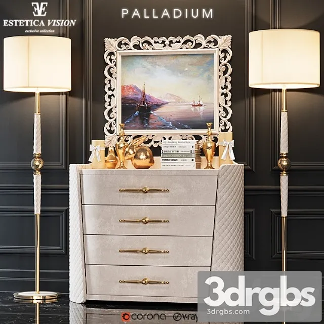 Chest of drawers palladium 2 3D Model Free