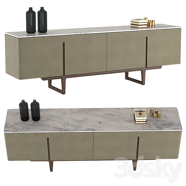 Chest of drawers Poltrona Frau Fidelio 3D Model