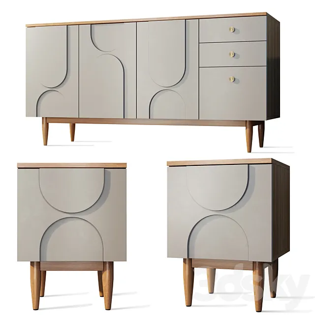 Chest of drawers sideboard bedside table Arka Etagerca Shelf Free Download