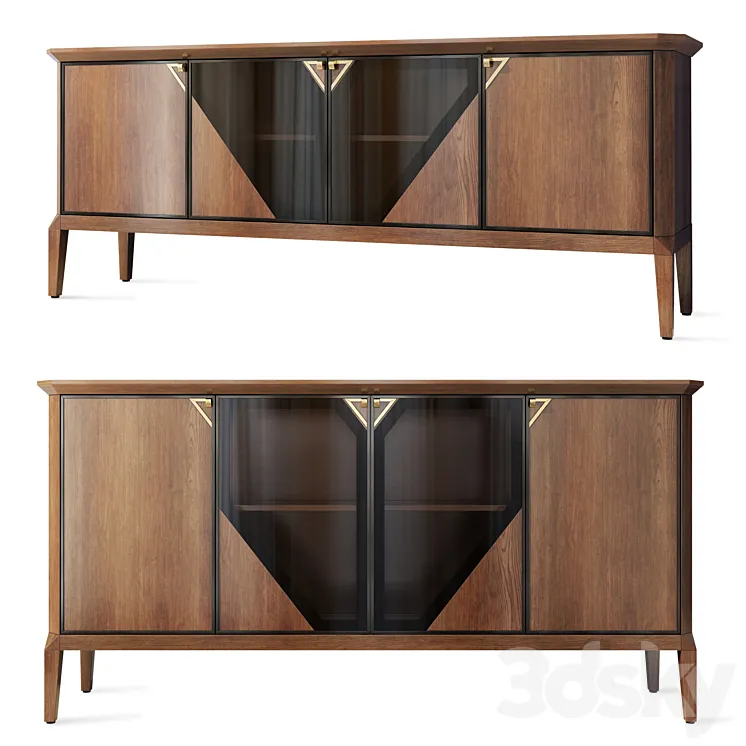Chest of drawers TV stand Seattle Belfan Seattle 3D Model Free