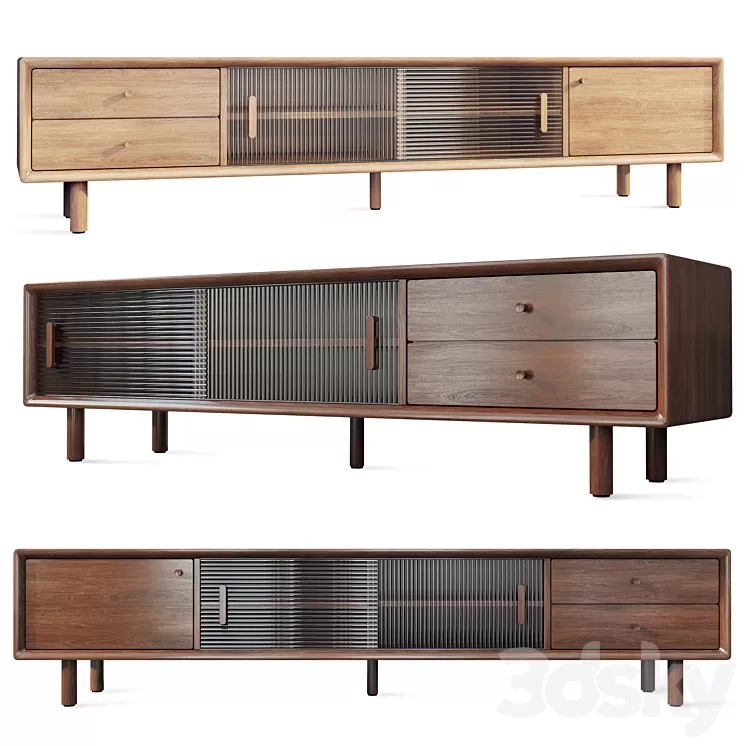Chest of drawers Tvstand sideboard Mid Century. Decor Diva 3D Model Free