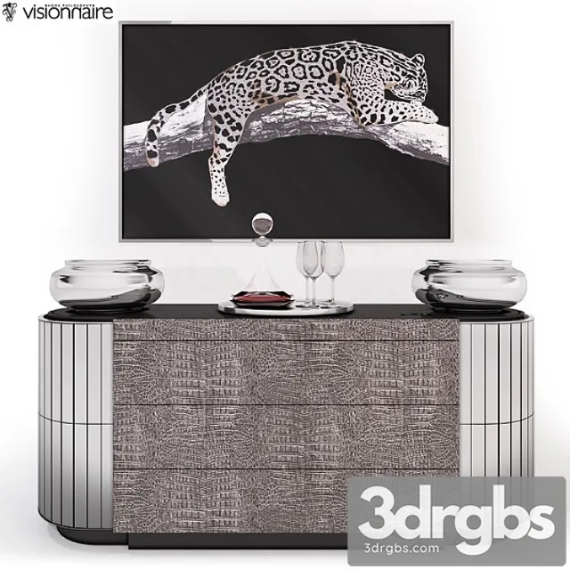 Chest of drawers vaslav ipe cavalli (visionnaire) 2 3D Model Free